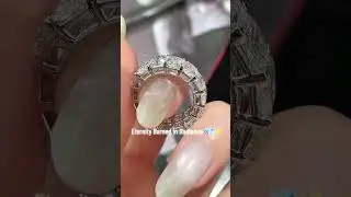 1CT D Color Radiant Cut Lab Grown Diamond Eternity Band