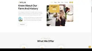 Hylik - Dairy Farm and Milk Products HTML5 Template yogurt milk