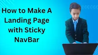 How to make  a landing page project of JavaScript  || creating a Landning page HTML CSS JavaScript