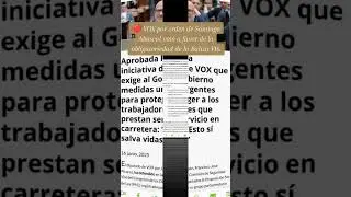 🔴 VOX por orden de Santiago Abascal vot&oacute; a favor de la obligatoriedad de la Baliza V16. #alviseperez