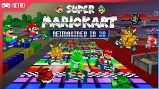 Super Mario Kart (1992) Reimagined in 3D graphics!
