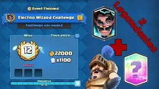 Clash Royale - 12 Win Electro Wizard Deck + LIVE Chest Opening!