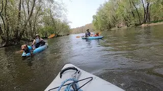Excellent Beginner Kayak Camping with Dogs on French Creek PA