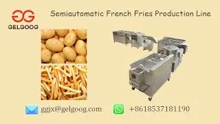 Small Scale Frozen French Fries Processing Line Semi-automatic Potato Fries Machine