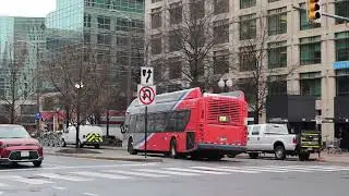 WMATA Metrobus: Mark Center bound XN40 3148 25B leaving Ballston-MU Station