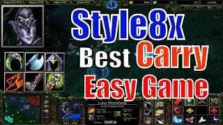 DotA 1 Luna Moonfang Best Carry Easy Game-DotA 6.83d Style8x