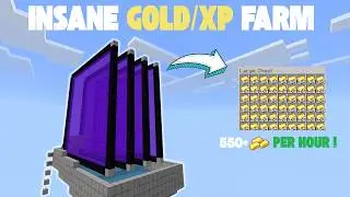 BEST *NEW* IMPROVED GOLD/XP FARM TUTORIAL IN MINECRAFT BEDROCK 1.21+ | UNLIMITED GOLD FOREVER