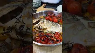 Mediterranean Baked Dorado Recipe 🐟   #short