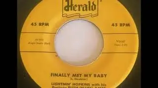 Lightnin' Hopkins with Ruth (Blues) Ames - Finally Met My Baby