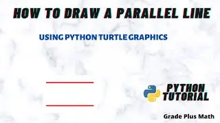 How to draw a parallel line using turtle graphics in python
