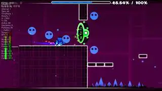 Base After Base with all 3 coins in Geometry Dash