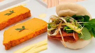 Pastel de piquillos - Pan Bao relleno - Cocina Abierta de Karlos Argui&ntilde;ano