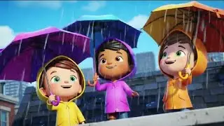 Kids Dancing in the Rain 🌧️👧👦 | Fun Friendship Poem with Puddles & Rainbow | 3D Animation