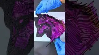 DIY Wolf Sculpture: Unique Art Project #art #shorts #artandcraft