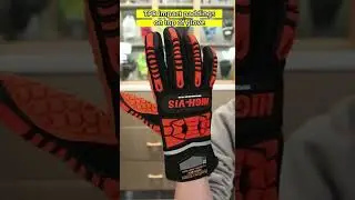 Seibertron HIGH-VIS SDXO2 safety gloves provide TPR impact paddings on top of glove breathability