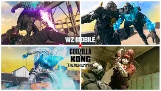 All Godzilla x Kong Finishing Moves in Warzone Mobile #warzone #warzonemobile