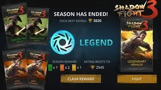Shadow Fight 3 Season 2 Ended ! : 2 Season Pack | 2 Epic Pack | 1 Legendary pack  | GamerTSX