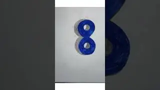 how to draw 3d number 8#easydrawing #youtubeshorts #viral #growth #3d