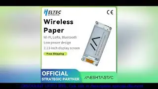 Heltec Meshtastic ESP32 Wireless Paper Eink Display Smart Price Tag Electronic Shelf Label via Blueb
