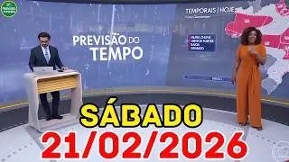 PERIGO NO LITORAL: Peru&iacute;be registra 165mm de chuva | Previs&atilde;o do Tempo Jornal Hoje 21/02