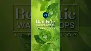 Create Realistic Water Drops in Photoshop #drops #watereffects #photooftheday