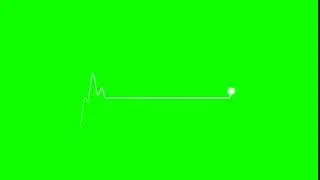 Green Screen HEART beat line FREE download overlay footage + sound effect