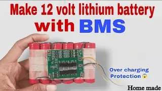 12volt Lithium ion battery making | how to make 12v battery | Diy 12v battery