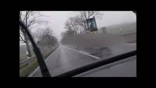 ...but here comes Sebastian Vettel between Neubrandenburg and Waren (M&uuml;ritz)..