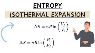 Calculating the entropy change for the isothermal expansion of perfect gas.