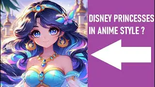 Asking Artificial Intelligence to Reimagine Disney Princesses In Anime Style