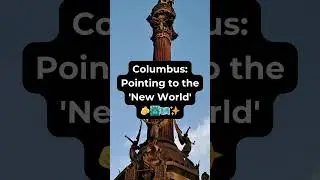 Columbus Pointing to the New World on La Rambla 🗺️✨ #Columbus #Barcelona #Landmarks