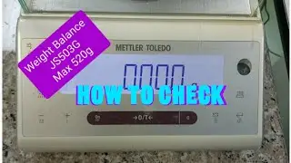How to check Weight Balance External Calibration - JS503G
