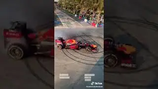 Red Bull car 🏎🏎drifting in the corniche of jeddah!