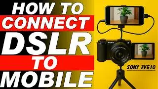 How to Connect Sony ZV-E10 to Mobile with Monitor+ App | USB Cable Setup Guide