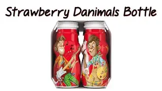 Strawberry Danimals Bottle Getting Run Over Twice