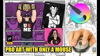How to Draw PRO Art with ONLY a Mouse! 🖱️✨ #krita