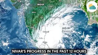 Recent Satellite Images - 26.11.20, 10:50 IST - Cyclone Nivar's Progress In The Past 12 Hours.