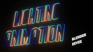 CINEMATIC TITLE REVEALING LIGHT STREAKS TEXT ANIMATION IN BLENDER EEVEE TUTORIAL