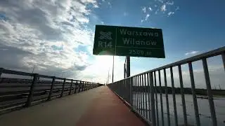 Virtual Cycling Workout - Warsaw Palace of Culture to Karowa to Goclaw - Natural Sound (37 min)
