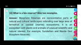 What is a bio-reserve? Give two examples.