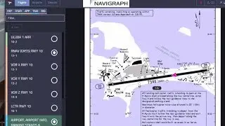 Navigraph Charts Cloud Beta preview - moving maps!