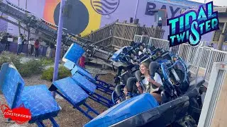 Defunct Tidal Twister Dueling Family Roller Coaster Seaworld San Diego POV