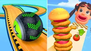 Sandwich Runner vs Going Balls | High Score Gaming | Portal Run | Max Levels & Adventure Gameplay