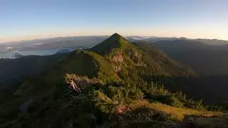 Sunset on the Sleeping Beauty Trail. Haida Gwaii, British Columbia