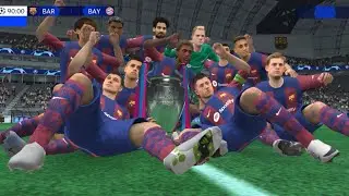 EA FC MOBILE - UEFA CHAMPIONS LEAGUE FINAL | FC BARCELONA VS FC  BAYERN MUNICH | GAMEPLAY FULL HD |