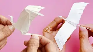 How To Make an Origami Flapping Crane | 摺紙會拍翅膀的紙鶴