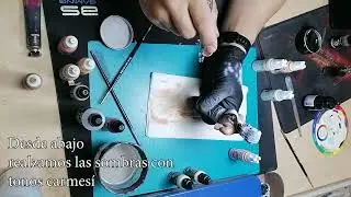 Pintado base de un busto