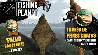 Fishing Planet - Cole&ccedil;&otilde;es - Trof&eacute;u de Peixes Chatos  |  Solha das Pedras  |  Pa&iacute;ses Baixos