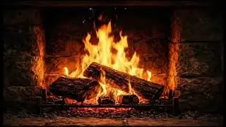 Fireplace Sounds for the Night | Stress-Reducing Crackering