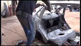Trocando o teto de um Corsa  Parte 2